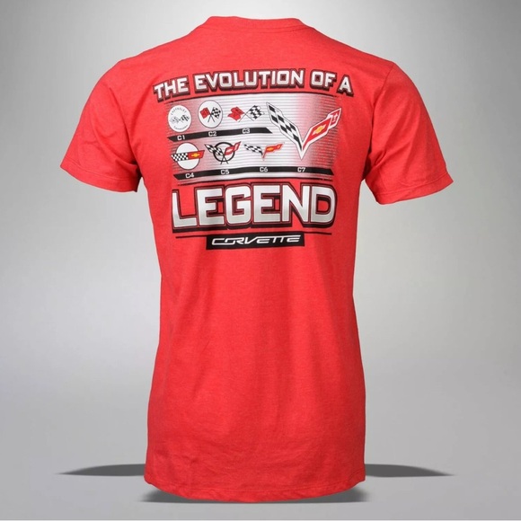 C7 Corvette EVOLUTION OF A LEGEND Men’s Short Sleeve Tee T-Shirt size XL - Picture 11 of 12